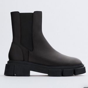 Zara leather boots!